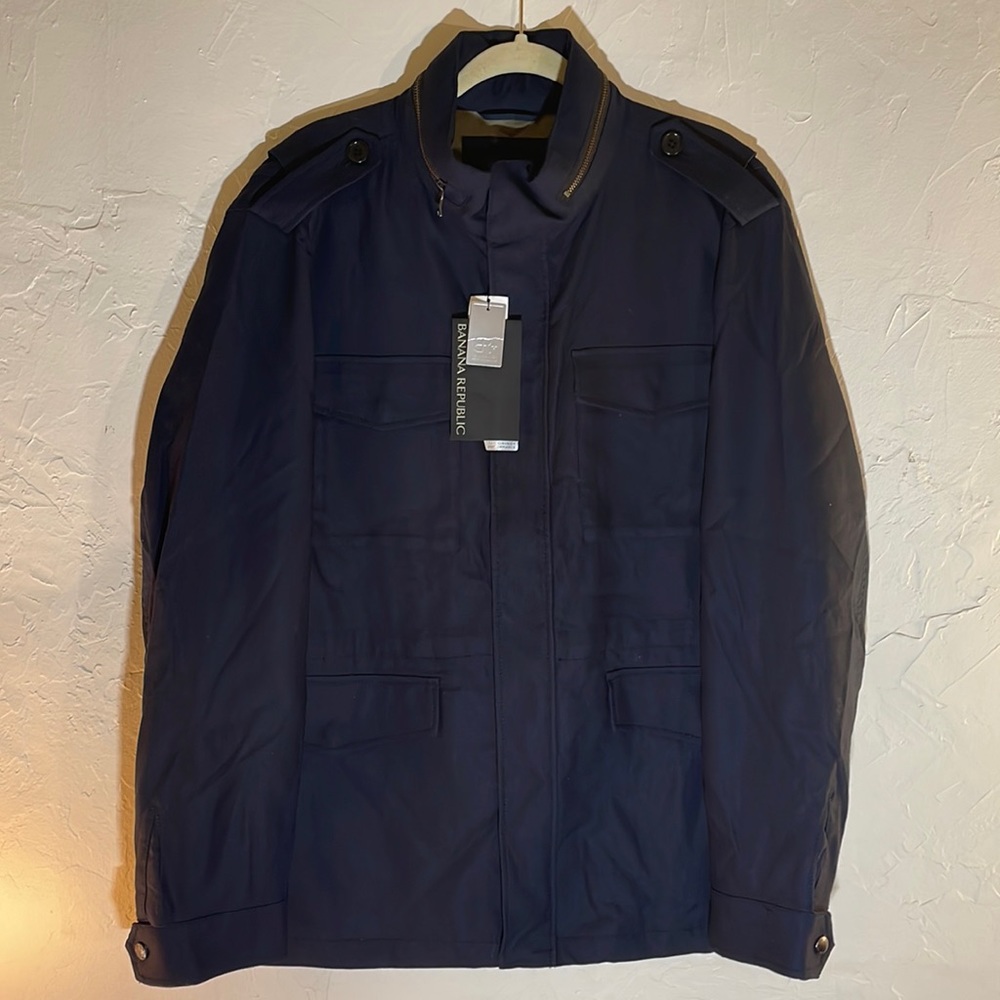 Banana Republic Trailing Performance Water Repellent Coat.